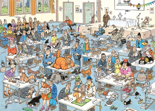 Puzzle JUMBO JvH Sfilata di Gatti 2000 pezzi