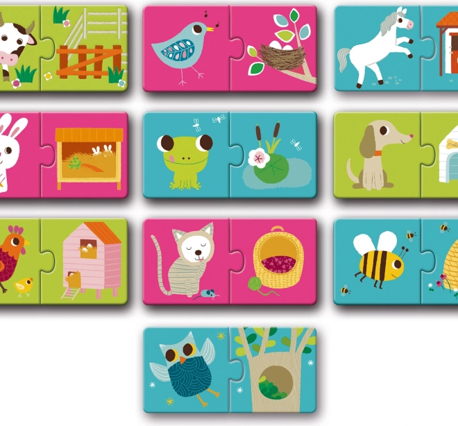Puzzle Casette degli Animali DJECO