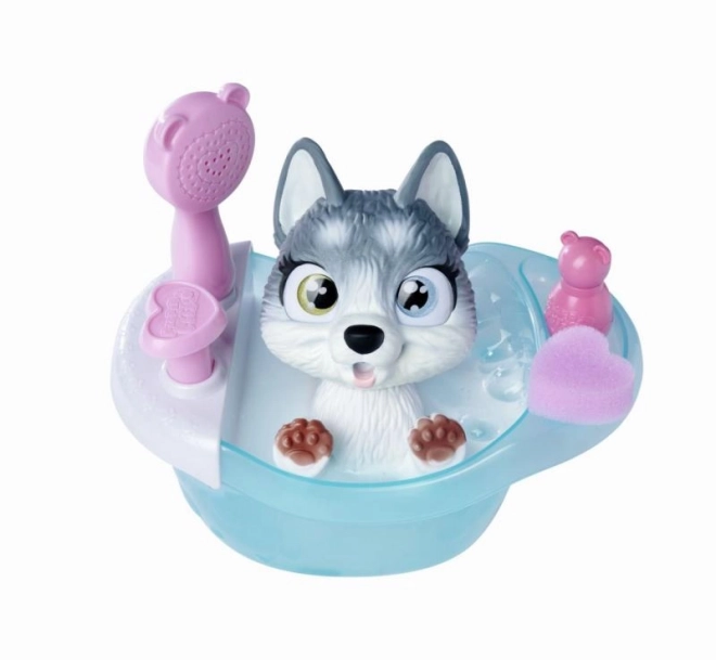 Cagnolino Husky Pamper Petz con vasca