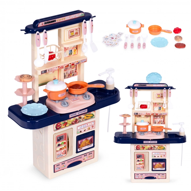 Cucina giocattolo per bambini con suoni e luci LED