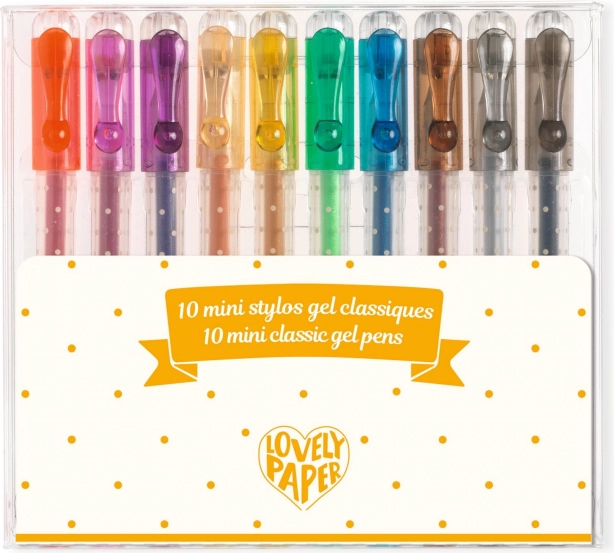DJECO Set di 10 penne mini gel