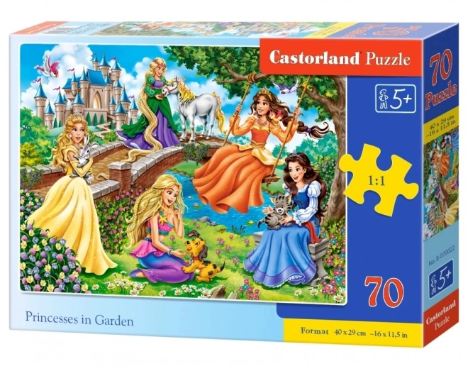 Puzzle 70 pezzi Principesse nel Giardino