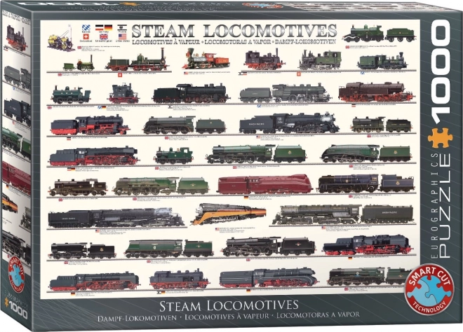 Puzzle locomotive a vapore 1000 pezzi