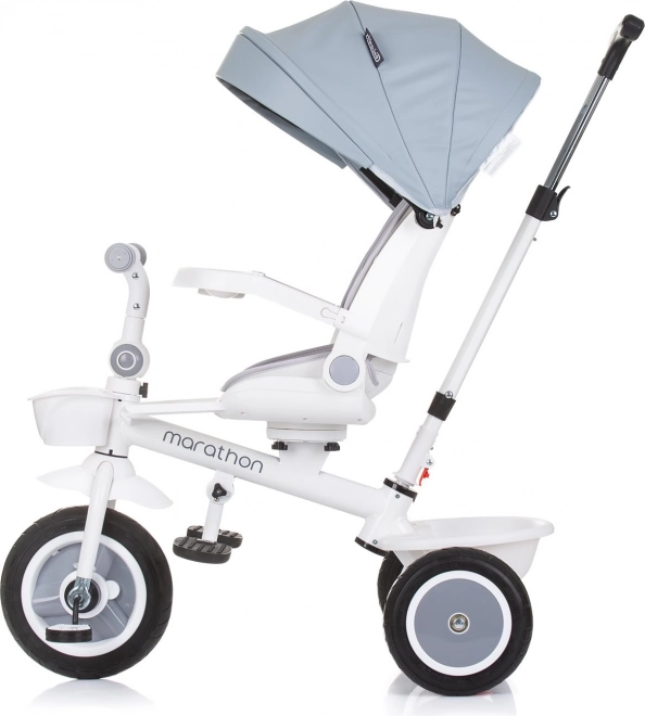 Triciclo con Tettuccio Chipolino Marathon 2 in 1 Grigio Cenere