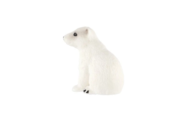 Cucciolo di Orso Polare Zooted Plastica 4cm