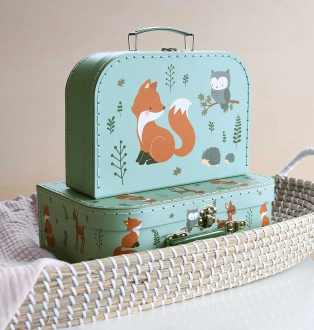 A Little Lovely Company Set di due astucci di cartone – Amici della foresta