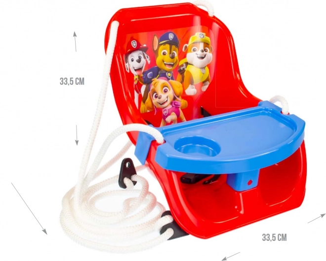 Altalena con tavolino Paw Patrol per i più piccoli