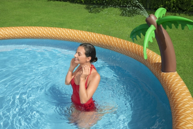 Piscina gonfiabile con spruzzatore tropicale Bestway 457 x 84 cm