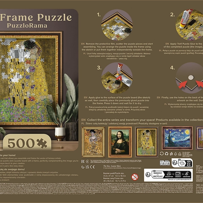 TREFL Puzzle Bacio 500 pezzi con cornice
