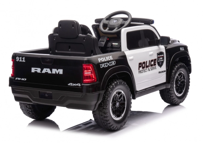 Auto Elettrico Dodge Ram della Polizia Nero