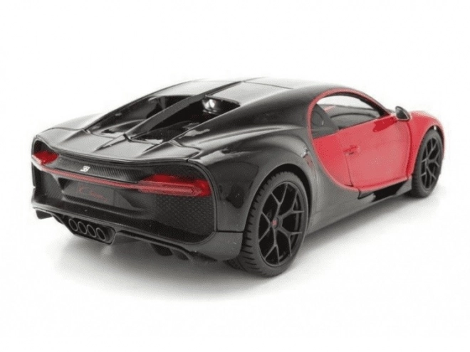 Modello composito Bugatti Chiron sport nero-rosso