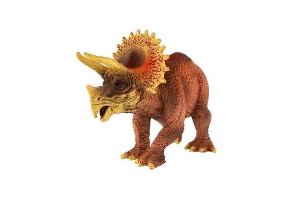 Dinosauro Triceratops in plastica 20 cm