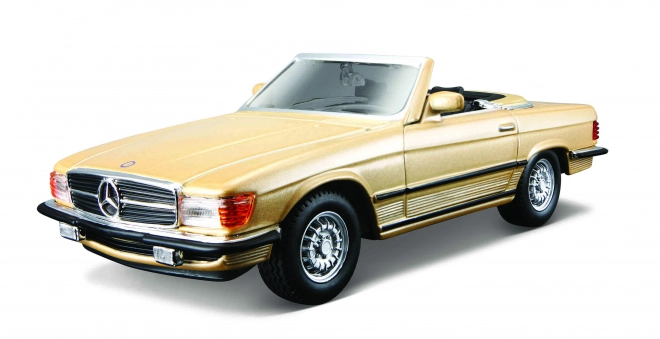 Modellino Mercedes Benz 450 SL 1977 Oro in Scala 1:32