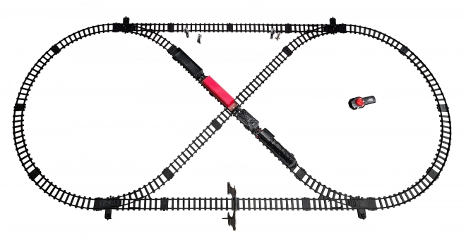 Treno retro telecomandato con effetti di fumo e suoni