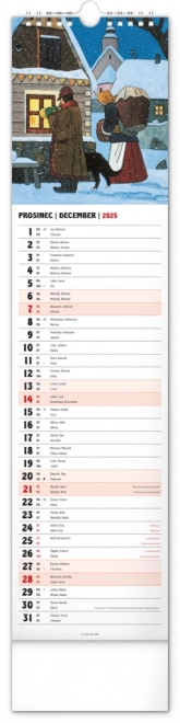 Calendario da parete Josef Lada 2025