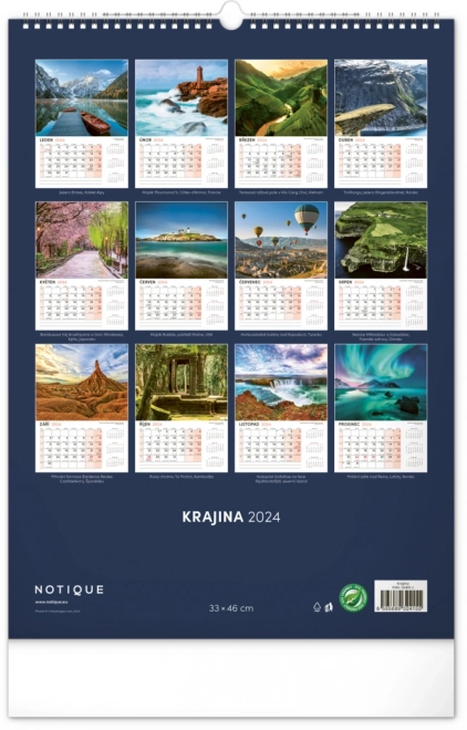 Calendario Da Parete Paesaggio 2024