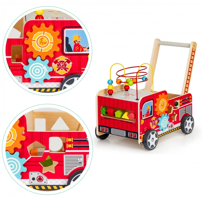 Camioncino dei pompieri in legno ECOTOYS