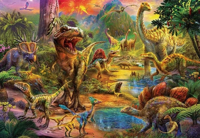 Puzzle terra dei dinosauri 1000 pezzi