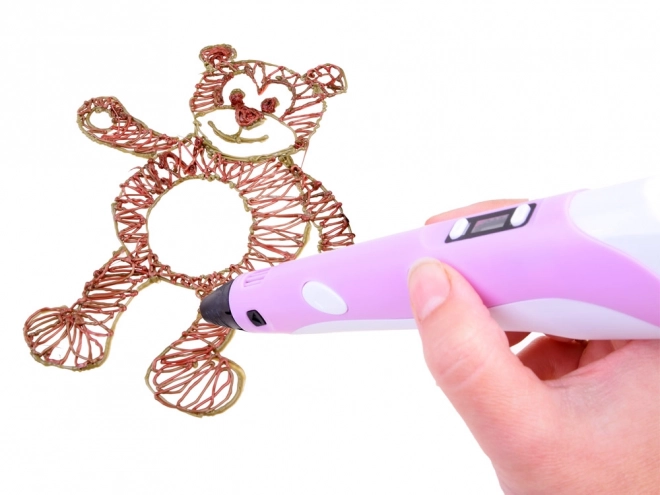 Penna Magica 3D con Accessori – Rosa