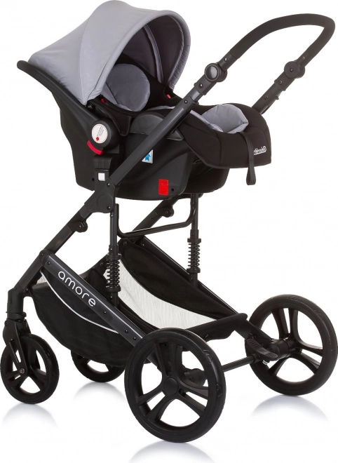 Seggiolino Auto Amore i-Size 40-85cm Flamingo – Grigio Cenere