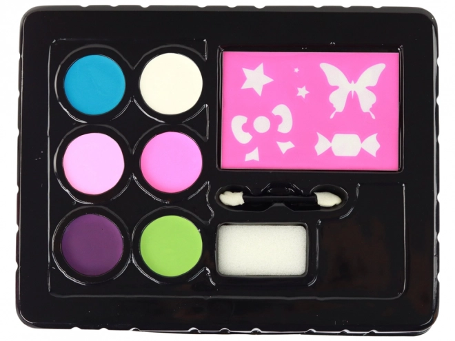 Set da trucco viso per bambini con stencil e colori