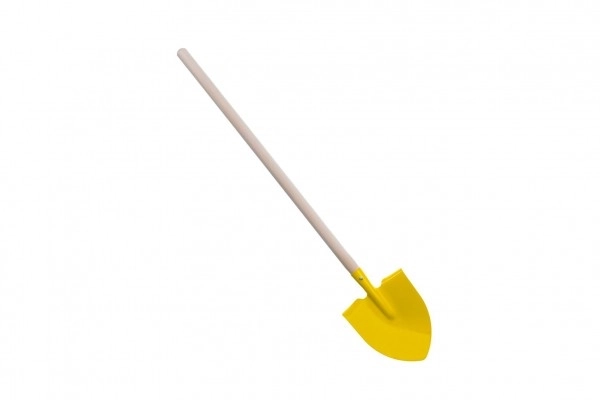 Vanga a punta gialla con manico in metallo/legno 80cm attrezzo