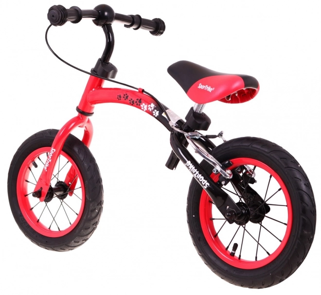 Bicicletta Senza Pedali per Bambini Boomerang SporTrike Rossa