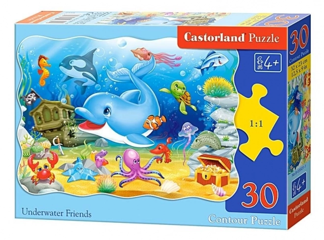 Puzzle 30 pezzi amici sottomarini