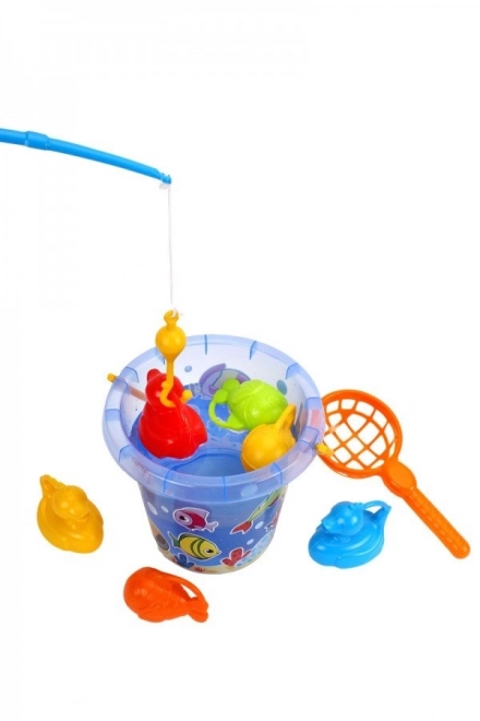 Set da Pesca per Bambini con Secchio e Canna da Pesca