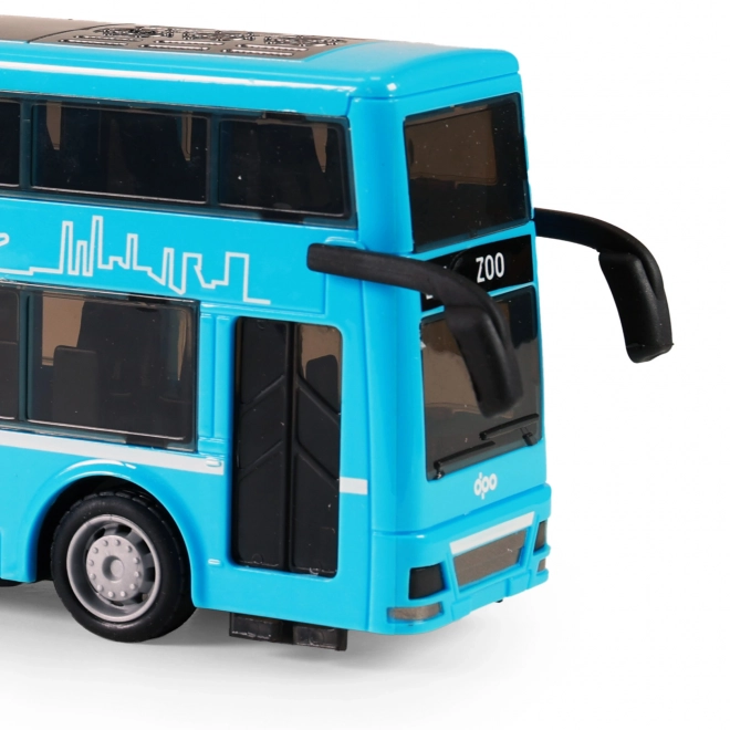 Autobus Doubledecker Blu 20 cm