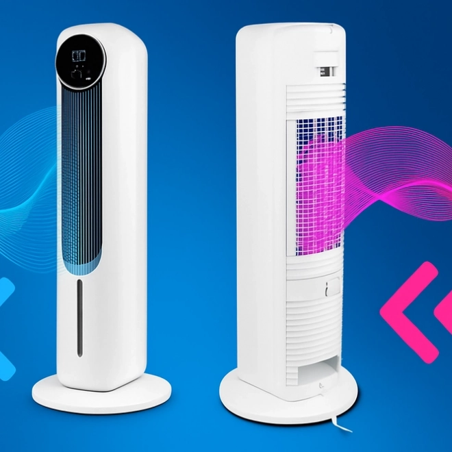 Ventilatore a colonna LEAN con raffreddamento ad acqua