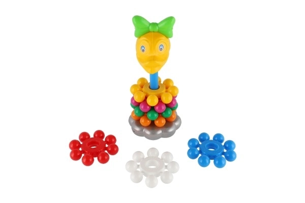 Piramide ad anelli in plastica 26cm per bambini