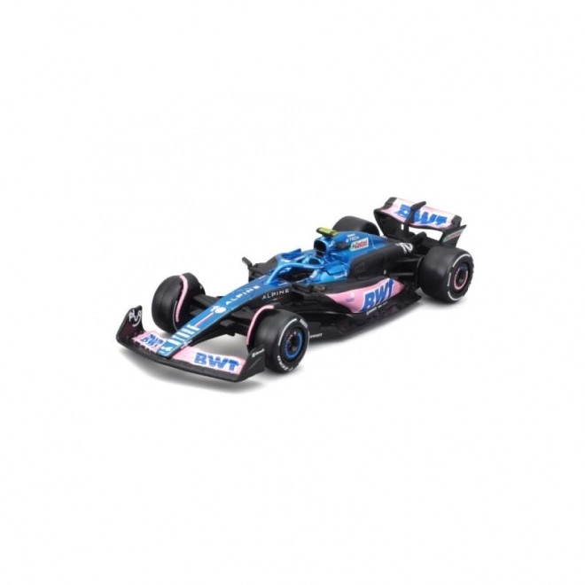 Modellino Bburago Formula 1 BWT Alpine A523 di Pierre Gasly