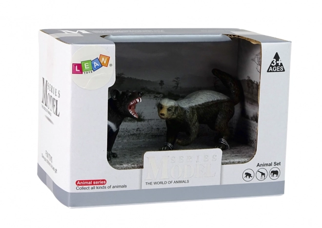 Set di 2 figurine Animali Selvatici - Tasso del miele e Diavolo della Tasmania