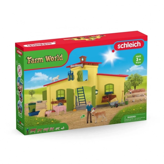 Grande fattoria con animali e accessori Farm World