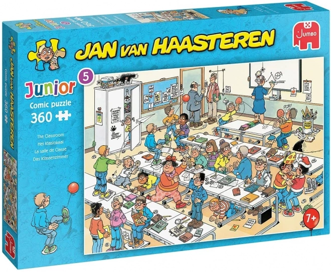 Puzzle Junior 5 Classe Scolastica da Jan van Haasteren 360 Pezzi