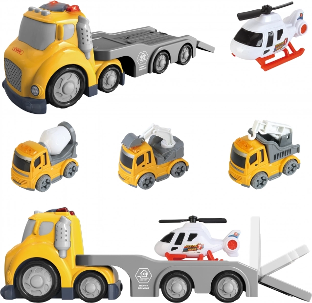 Kit di traino giallo WOOPIE City Truck con effetti luminosi e sonori