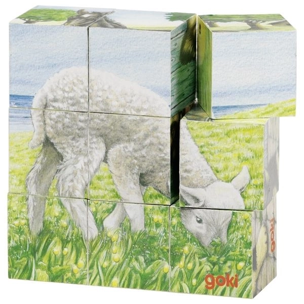 Puzzle cubi con pecorella