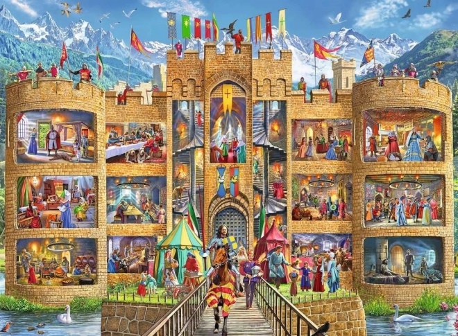 Puzzle Vista nel Castello dei Cavalieri XXL 150 Pezzi