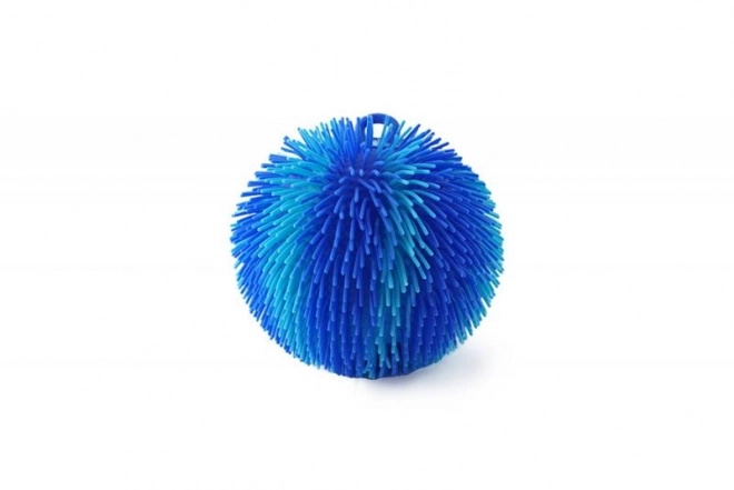 Palla pelosa arcobaleno luminosa – blu