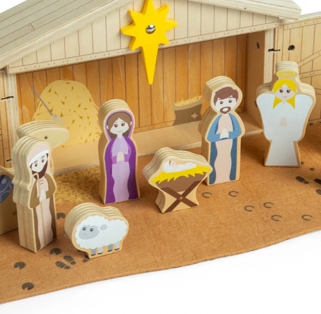 Bigjigs Toys Presepe di Natale in Legno