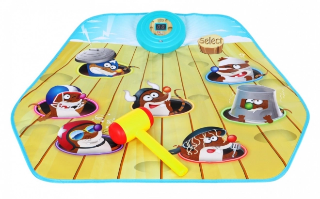 Gioco Colpisci la Talpa – tappetino interattivo con martelletto per bambini 3+