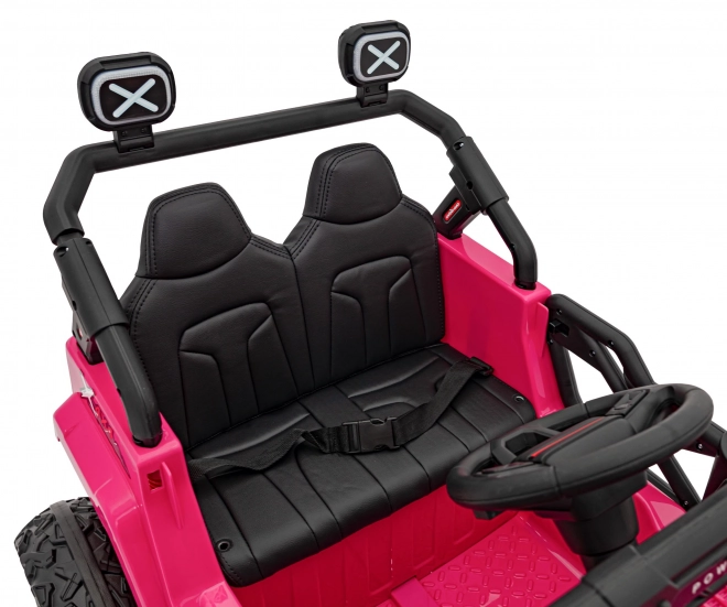 Auto elettrico per bambini rosa fuoristrada