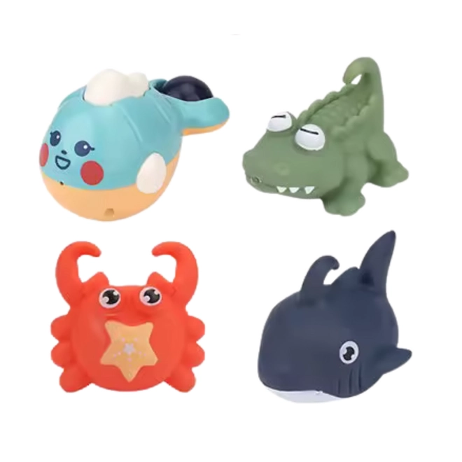 Set da bagno divertente Granchio e animali marini