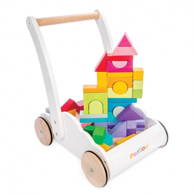 Le Toy Van carrello con mattoncini arcobaleno