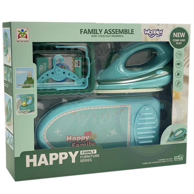 Set da stiro 2 in 1 con asse e ferro da stiro WOOPIE