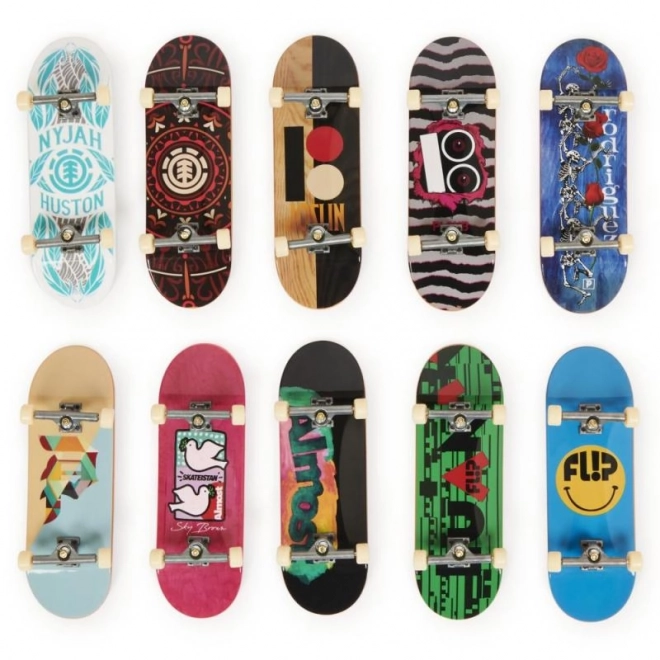 Set da 10 Mini Skateboard Tech Deck