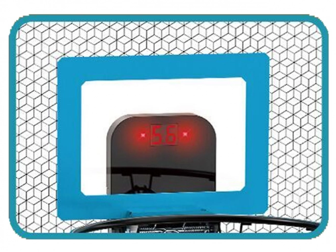 Tabellone da basket con palla e pompa