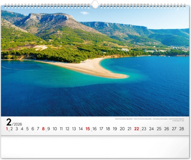 Calendario da parete Mare 2026