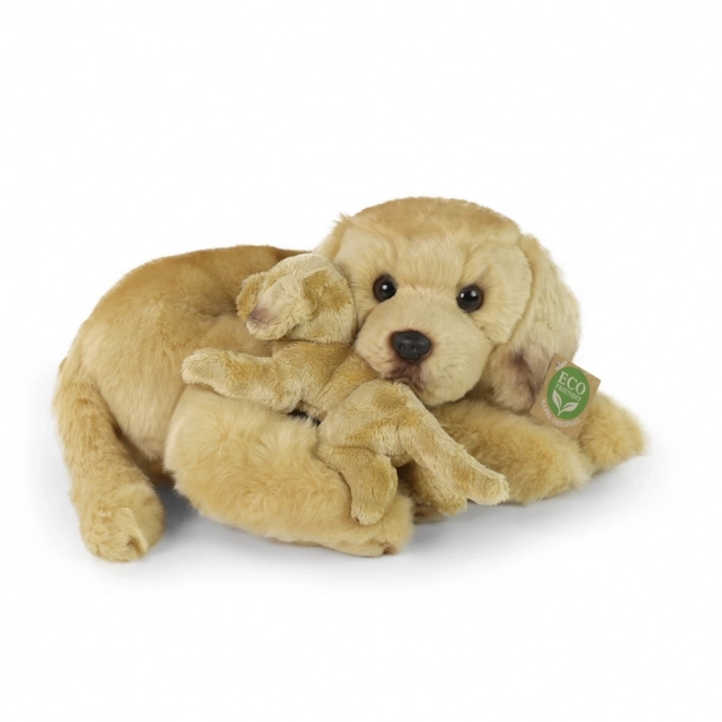 Peluche Labrador con Cucciolo ECO-FRIENDLY 27 cm